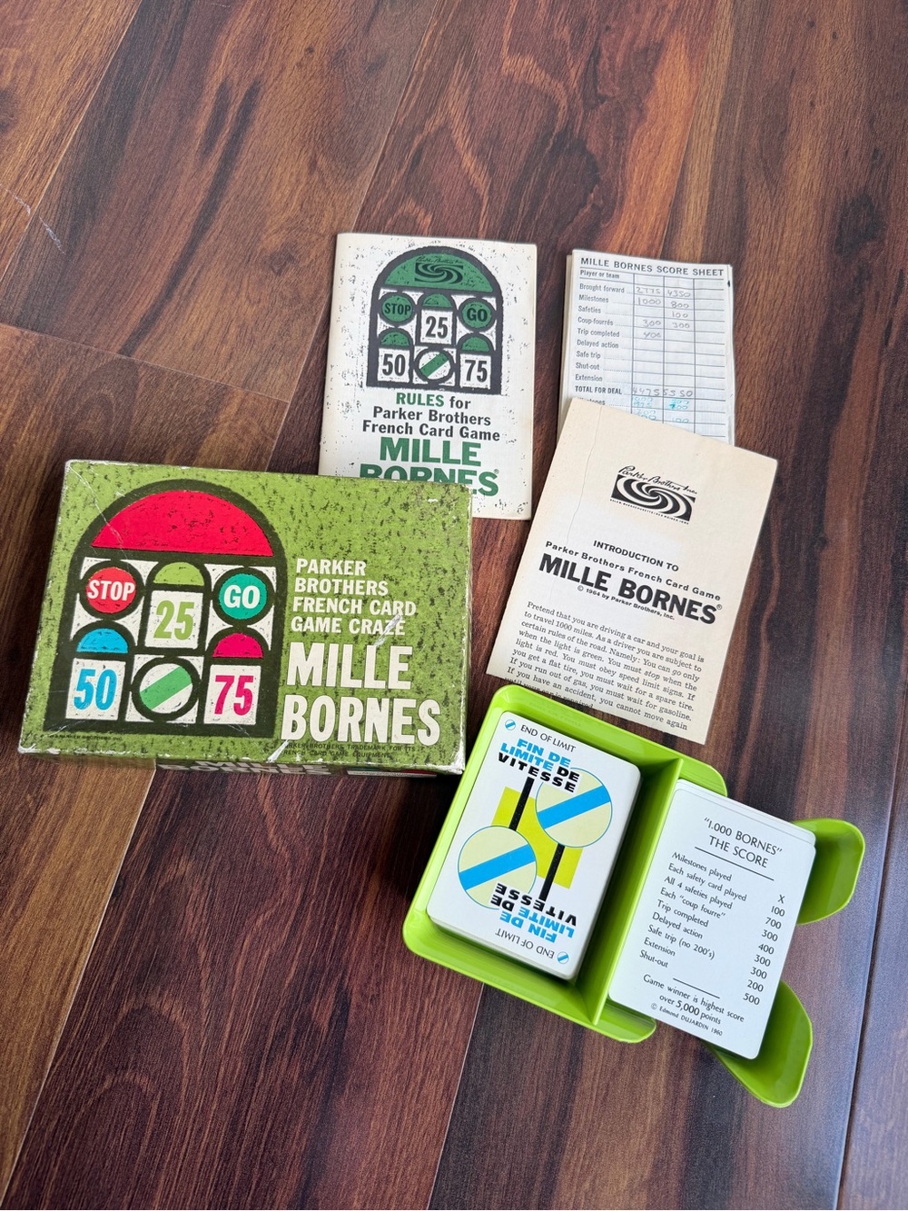Parker Brothers Mille Bornes Card Game MCM 1960s